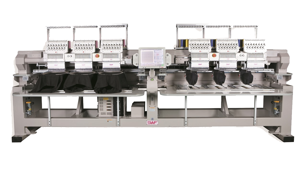 SWF industrial commercial embroidery machine for high volume