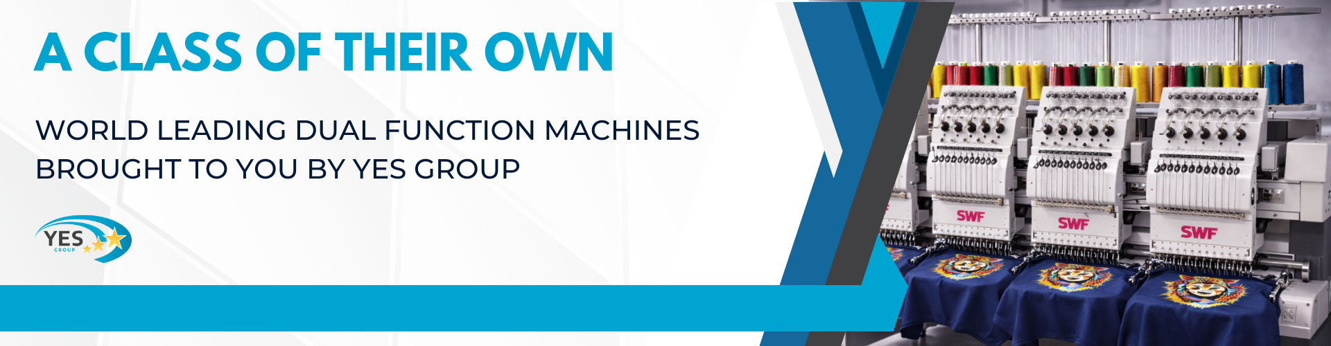 A class of their own - World leading dual function machines brough to you by YES Group, next to a multi machine set