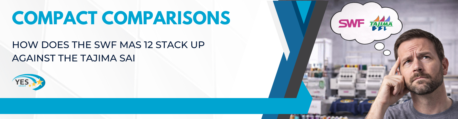Compact comparisons - How does the SWF MAS12 stack up against the Tajima SAI, next to a male thinking about the brands