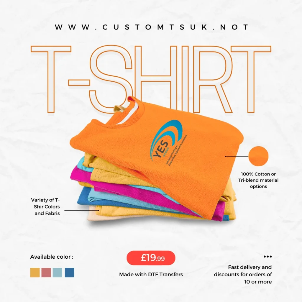 DTF Printing machines example add for custom t-shirt