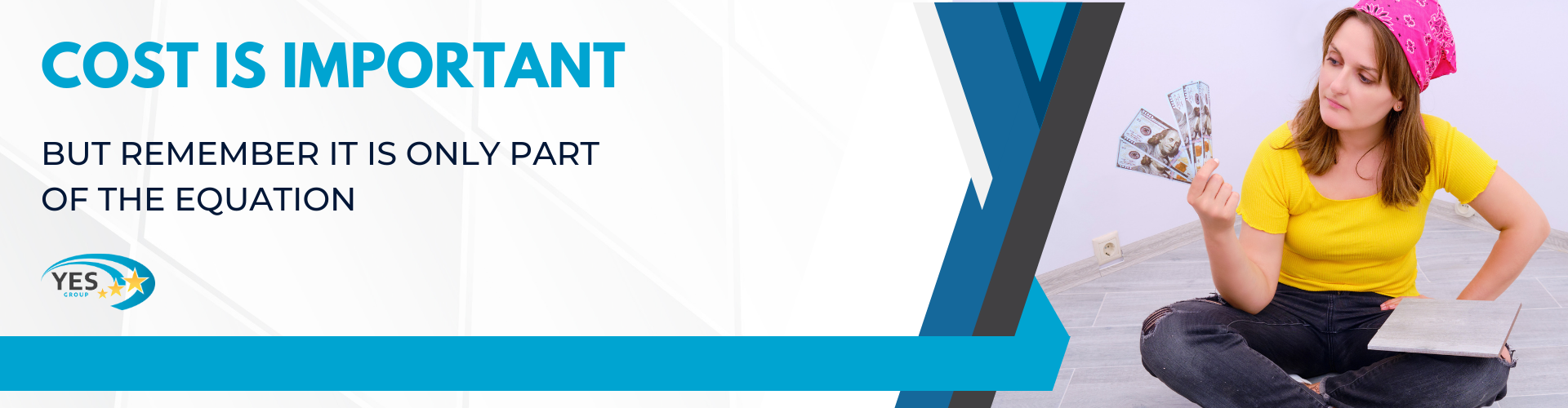 Cost is important: But remember it is only part of the equation - next to a cross legged with a handful of cash