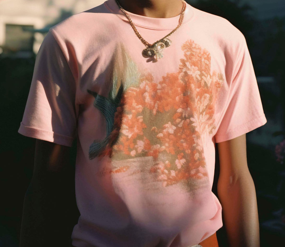 Out‑of‑focus print sample