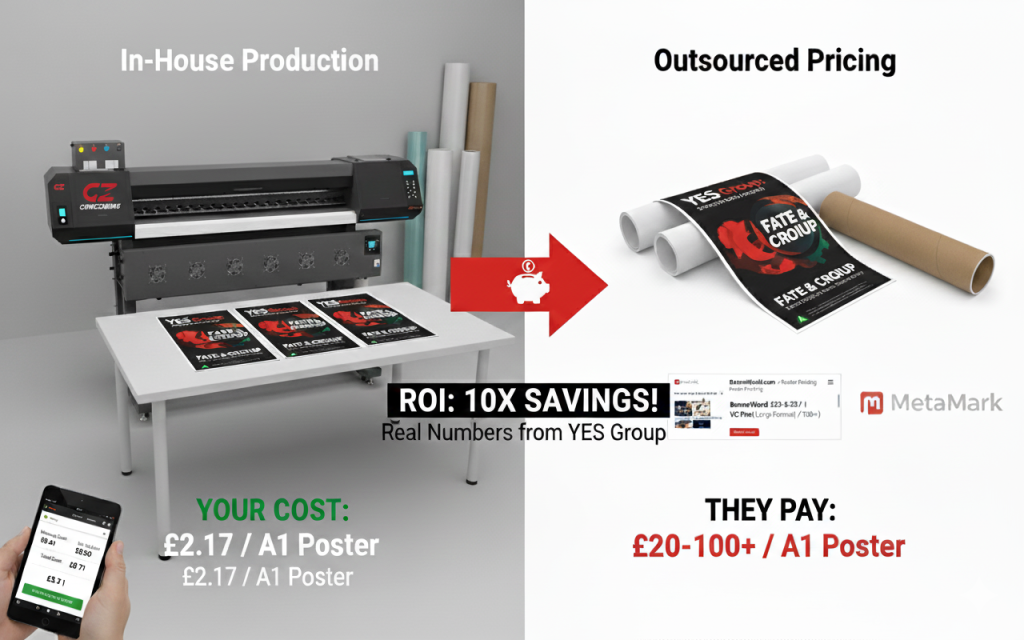 Wide format printer costs
