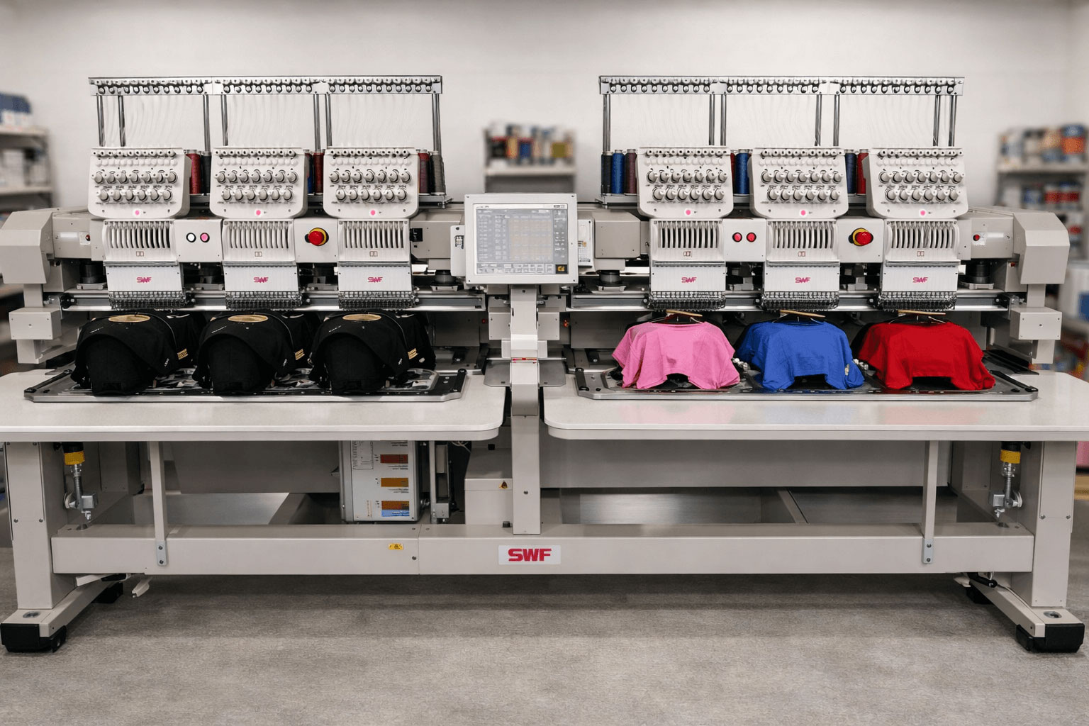 SWF dual function embroidery machine