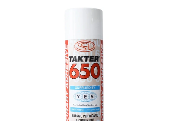 Temporary adhesive spray for embroidery stabilizer